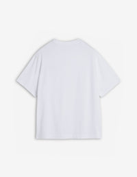 Oversized T-shirt with embroidery - White & Black