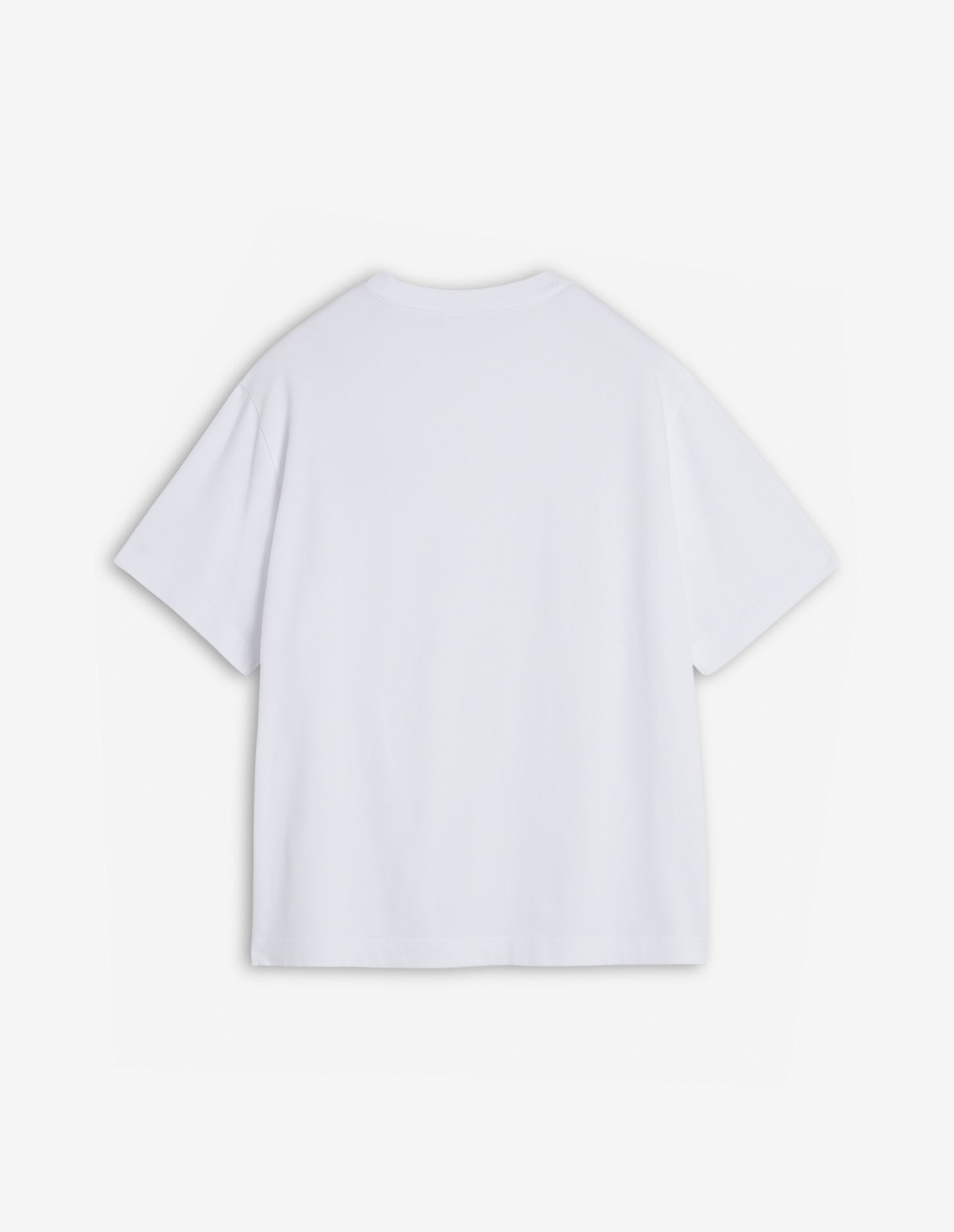 Oversized T-shirt with embroidery - White & Black