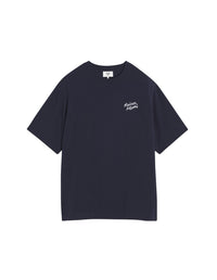 Oversized T-shirt with embroidery - Ink Blue