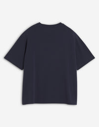 Oversized T-shirt with embroidery - Ink Blue