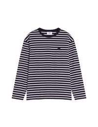 Bold Fox Head long sleeve navy stripes t-shirt