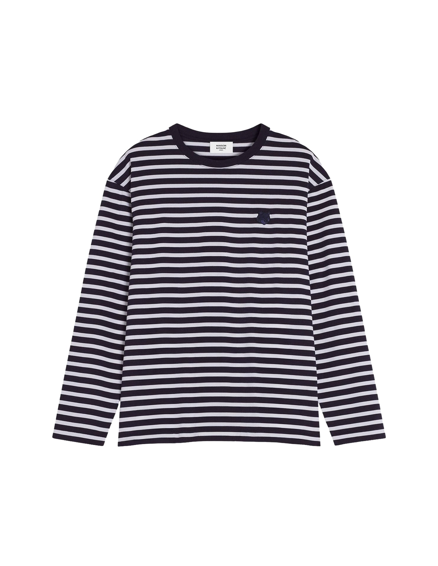 Bold Fox Head long sleeve navy stripes t-shirt