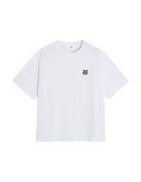 T-shirt oversize Bold Fox Head avec écusson - White