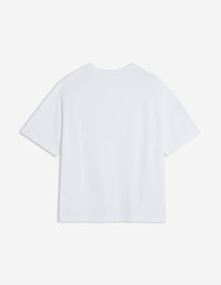 T-shirt oversize Bold Fox Head avec écusson - White