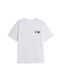 Double Patch Bold Fox Head T-shirt - White