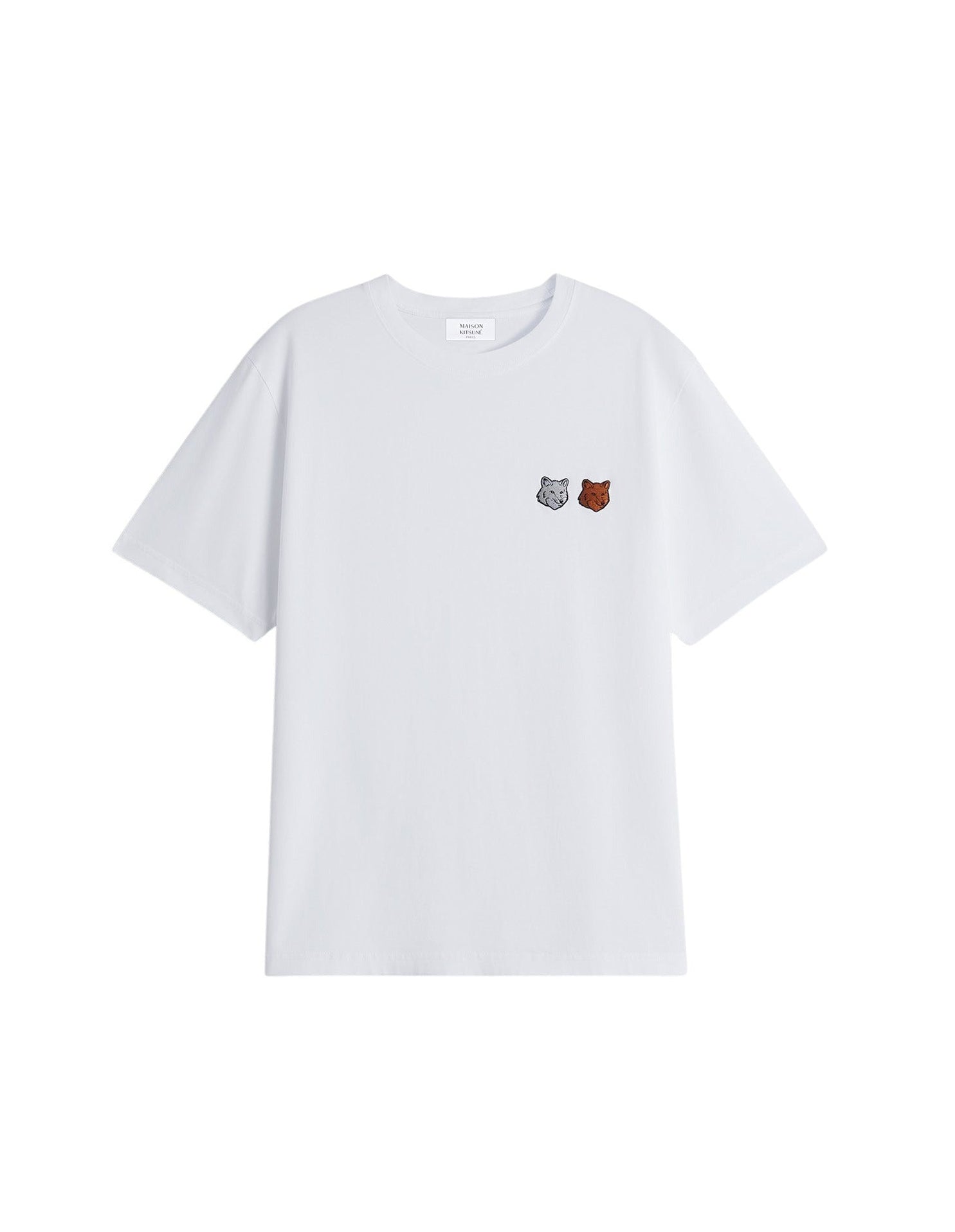 Double Patch Bold Fox Head T-shirt - White