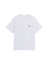Embroidered badge T-shirt - White