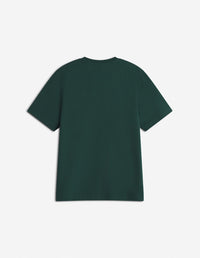 Oversized Bold Fox Head T-shirt with crest - Bottle Green