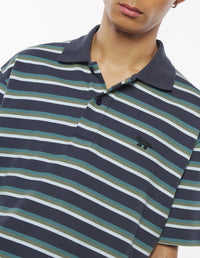 Polo shirt with patch - Ink Blue