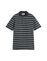 Polo à motif avec écusson - Ink Blue