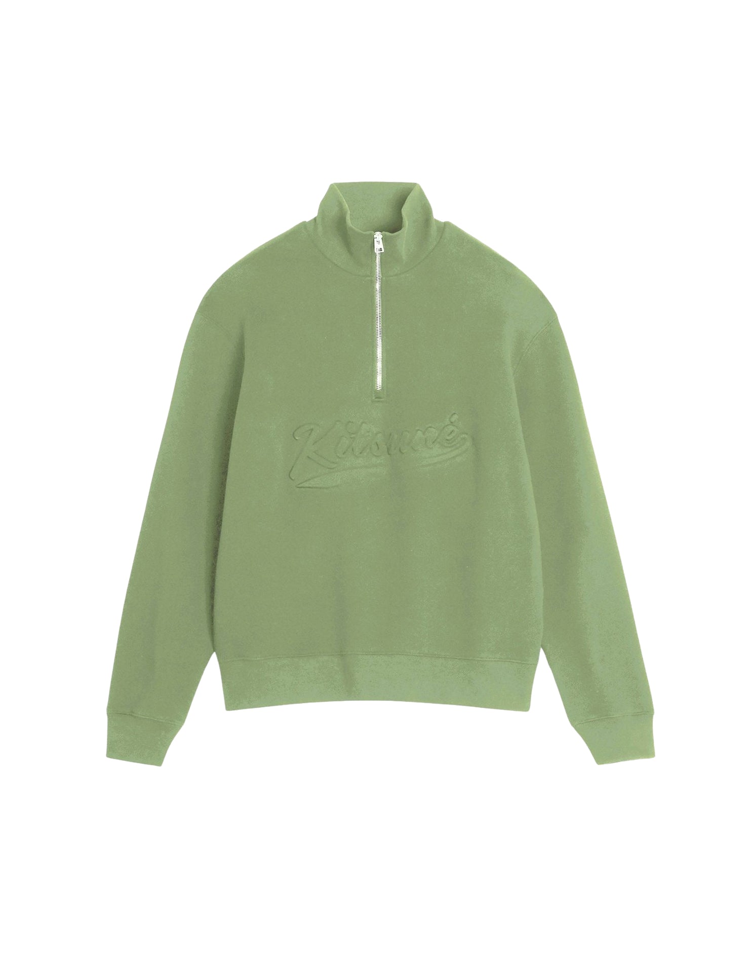 Sweatshirt à col camionneur avec logo - Turf Green