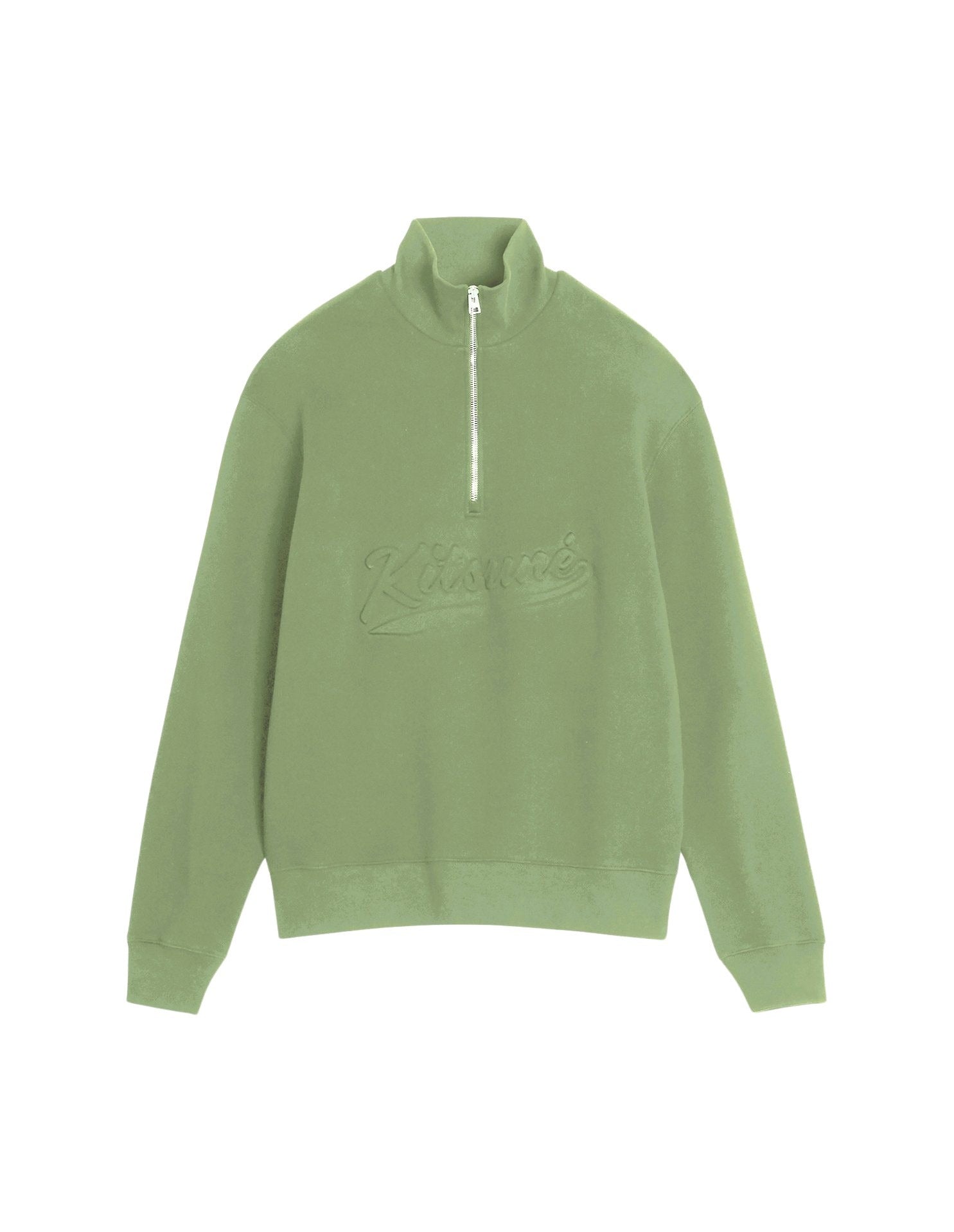 Truck-neck sweatshirt with logo - Turf Green