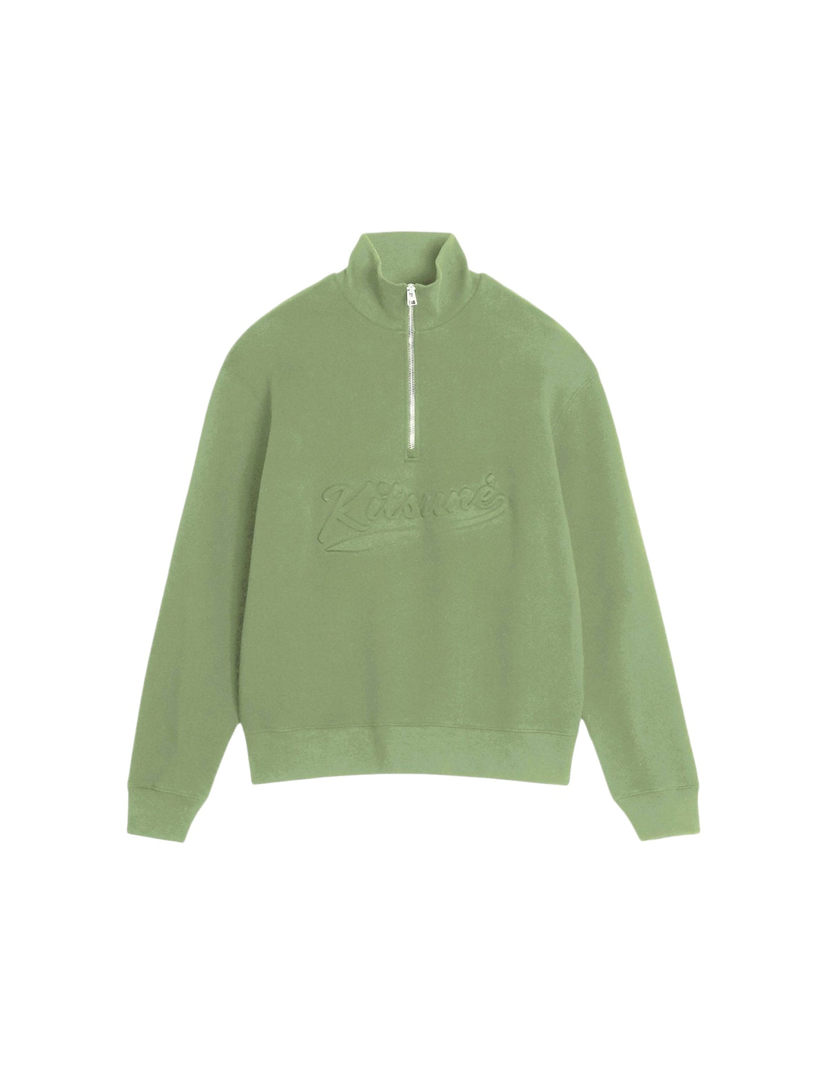Pull à col camionneur zippé - Turf Green