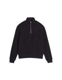 Pull à col camionneur zippé - Black