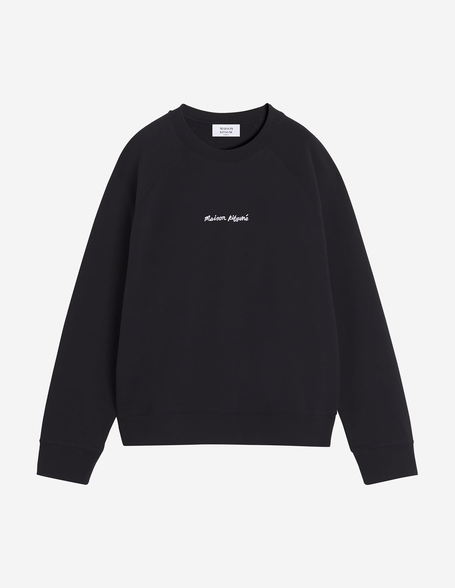 Maison Kitsuné Line Handwriting Oversize Sweatshirt - Black