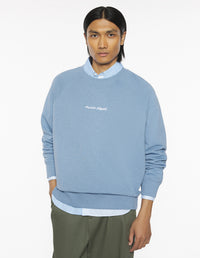Maison Kitsuné Line Handwriting Oversize Sweatshirt - Infinity
