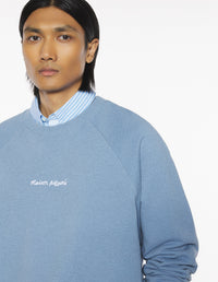 Maison Kitsuné Line Handwriting Oversize Sweatshirt - Infinity