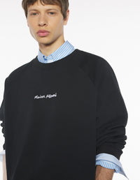 Maison Kitsuné Line Handwriting Oversize Sweatshirt - Black