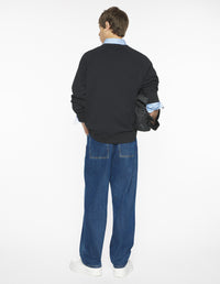 Maison Kitsuné Line Handwriting Oversize Sweatshirt - Black
