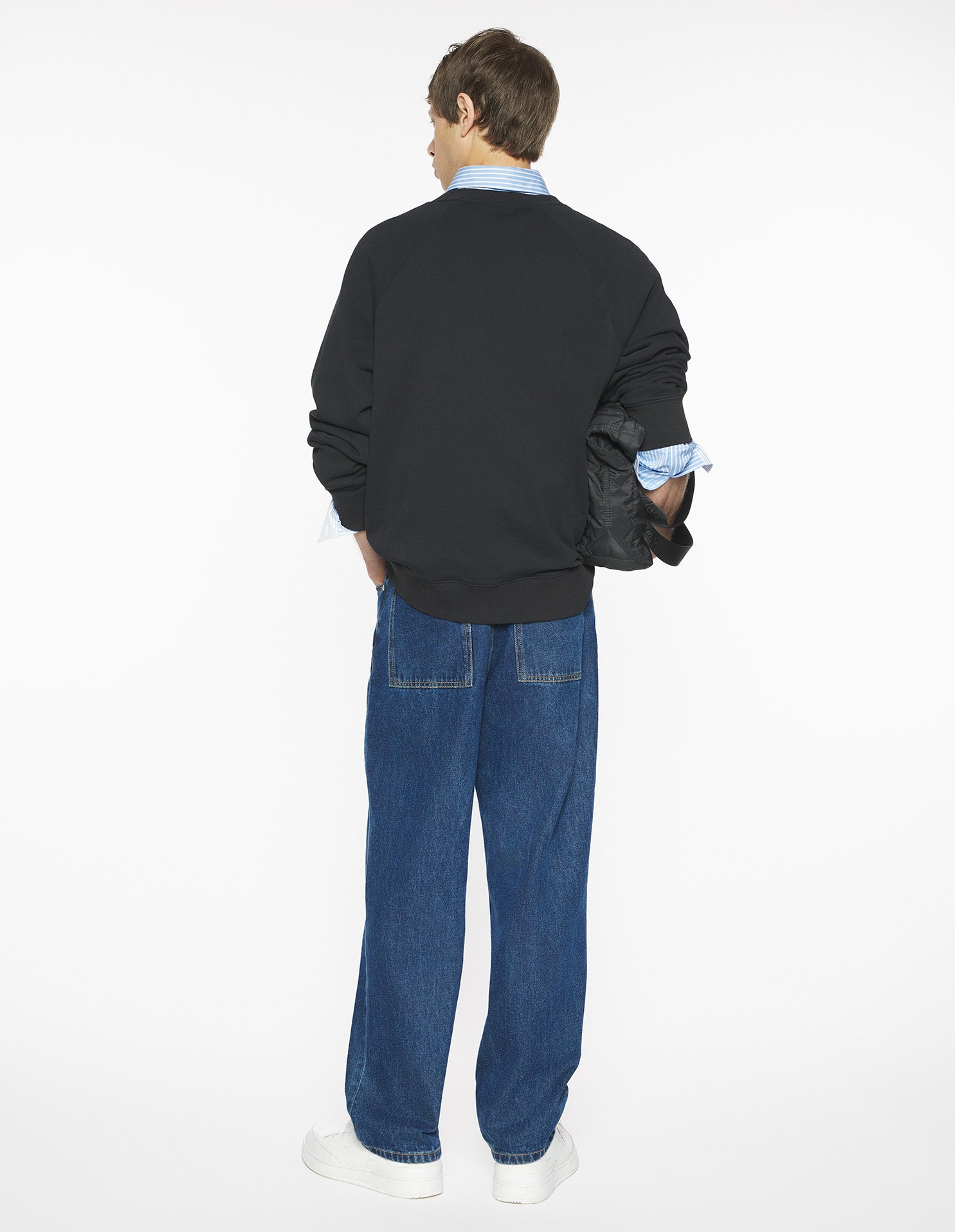 Maison Kitsuné Line Handwriting Oversize Sweatshirt - Black