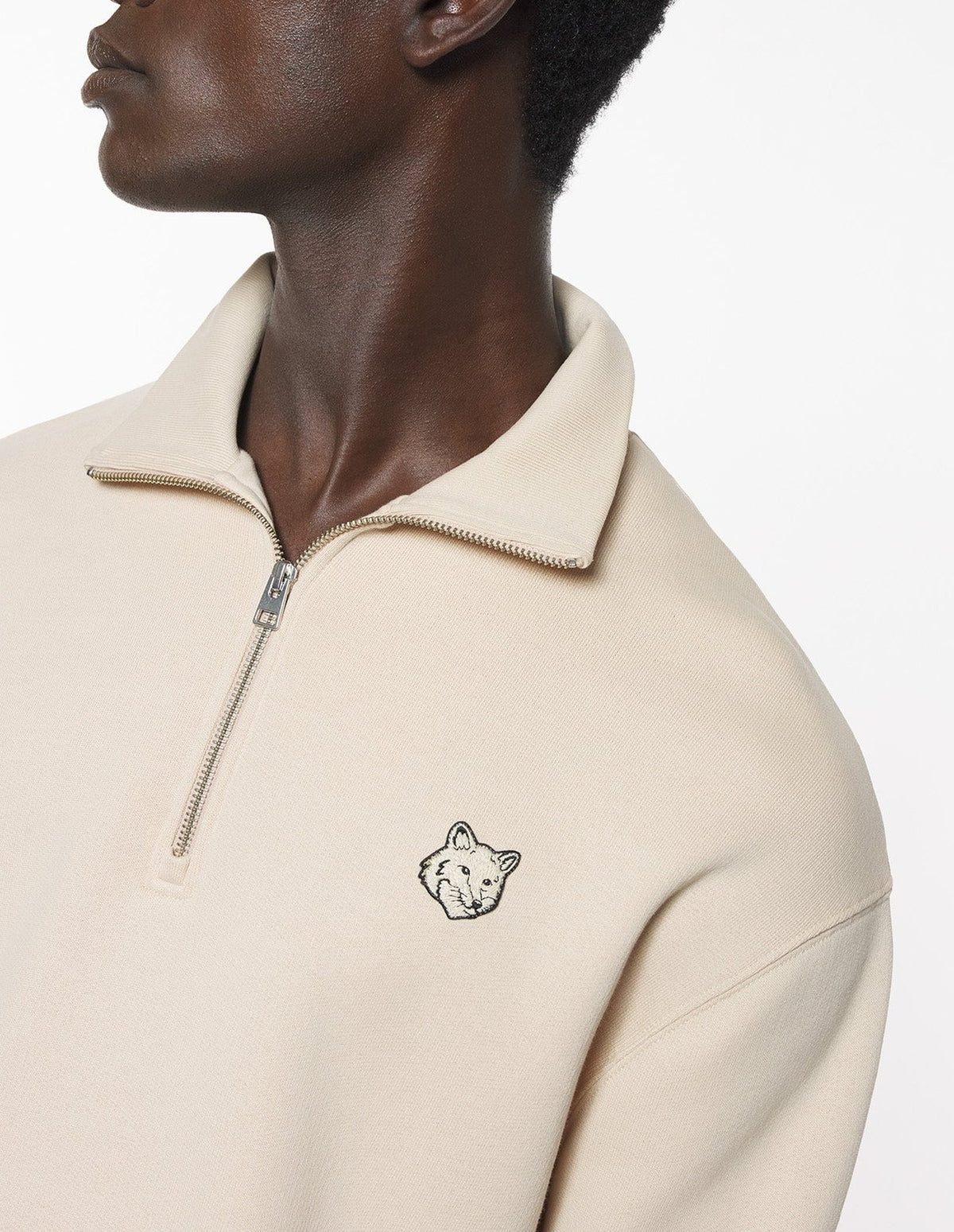 Pull à col zippé Bold Fox Head - Smoke