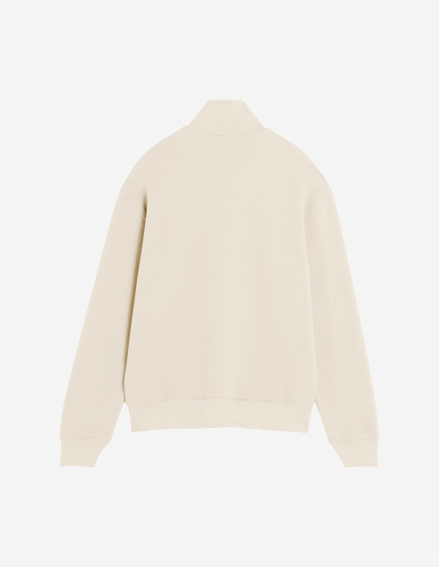 Bold Fox Head Patch Comfort Half Zipped Sweatshirt - Smoke