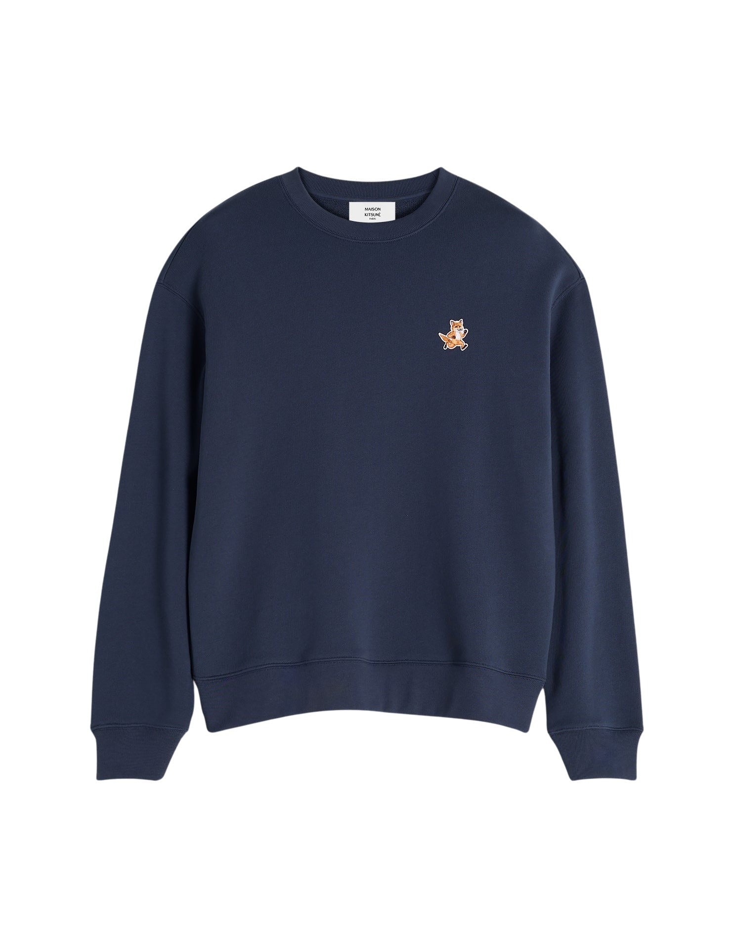Sweatshirt with printed logo - Ink Blue