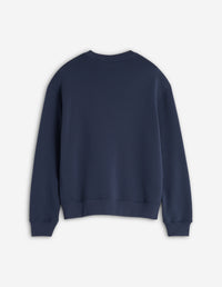 Sweatshirt with printed logo - Ink Blue