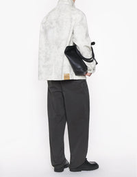 Daisy Field printed denim overshirt - Smoke Print