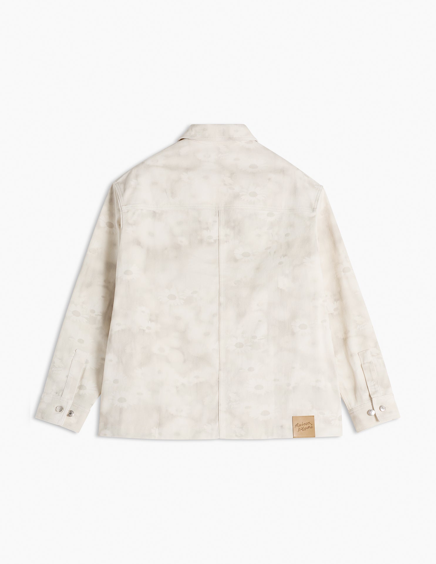 Daisy Field printed denim overshirt - Smoke Print