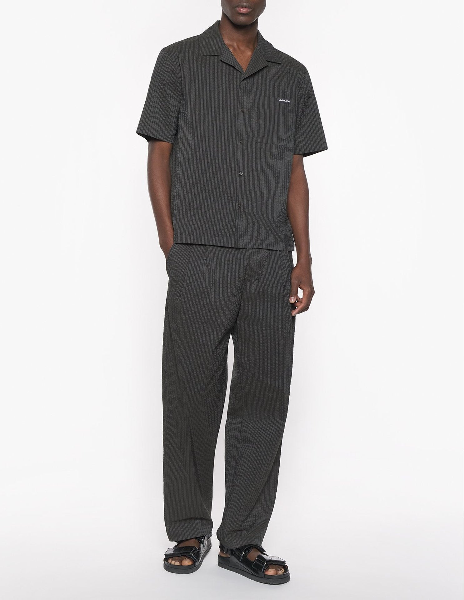 Chemise seersucker avec étiquette - Ranger Green