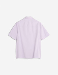 Chemise à manches courtes boxy avec broderie - Soft Mauve