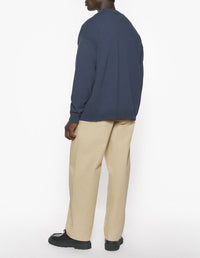 Cardigan with embroidered patch - Iris Black