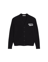 Cardigan à logo Maison Kitsuné brodé - Black