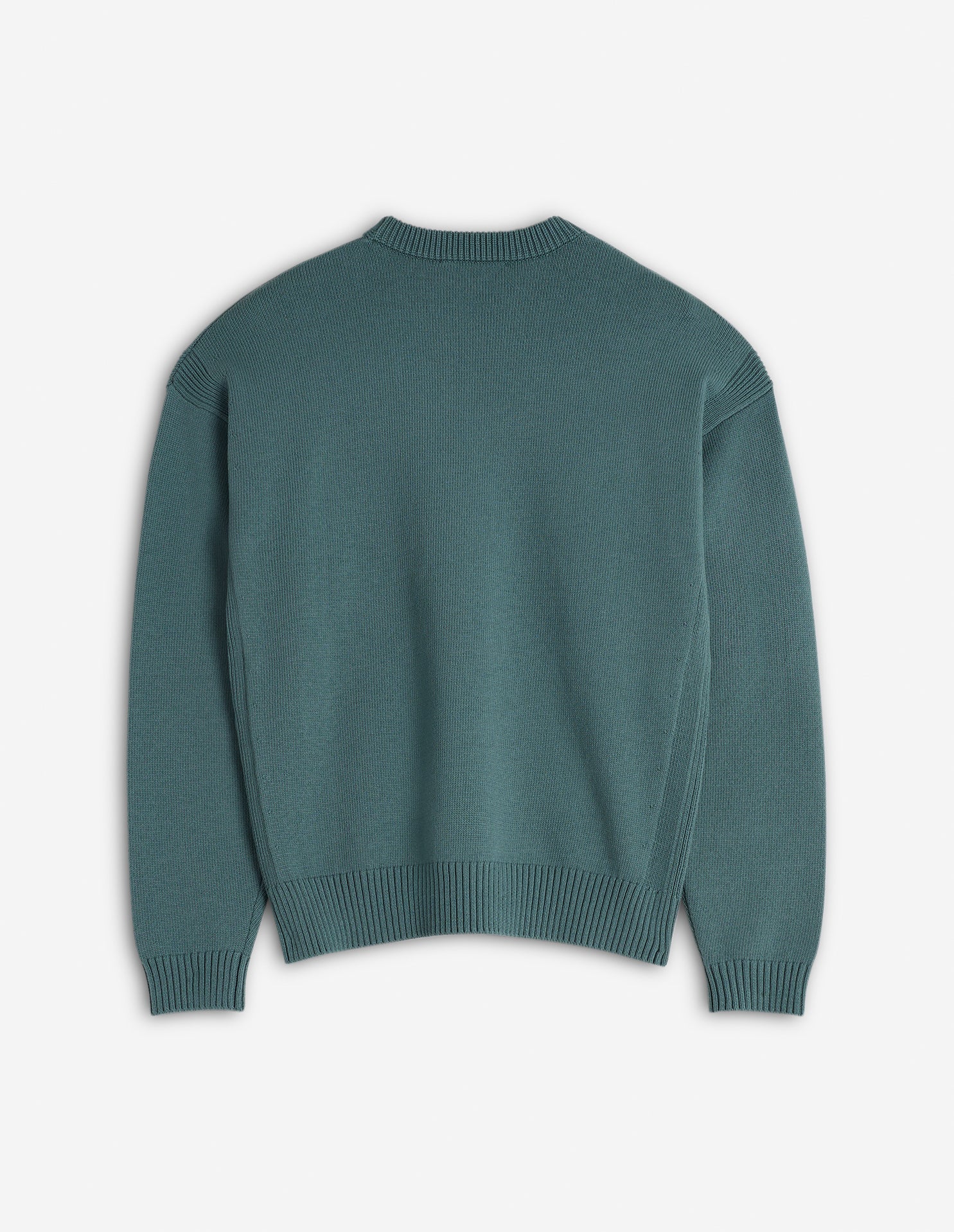 Embroidered comfort patch jumper - Soft Teal