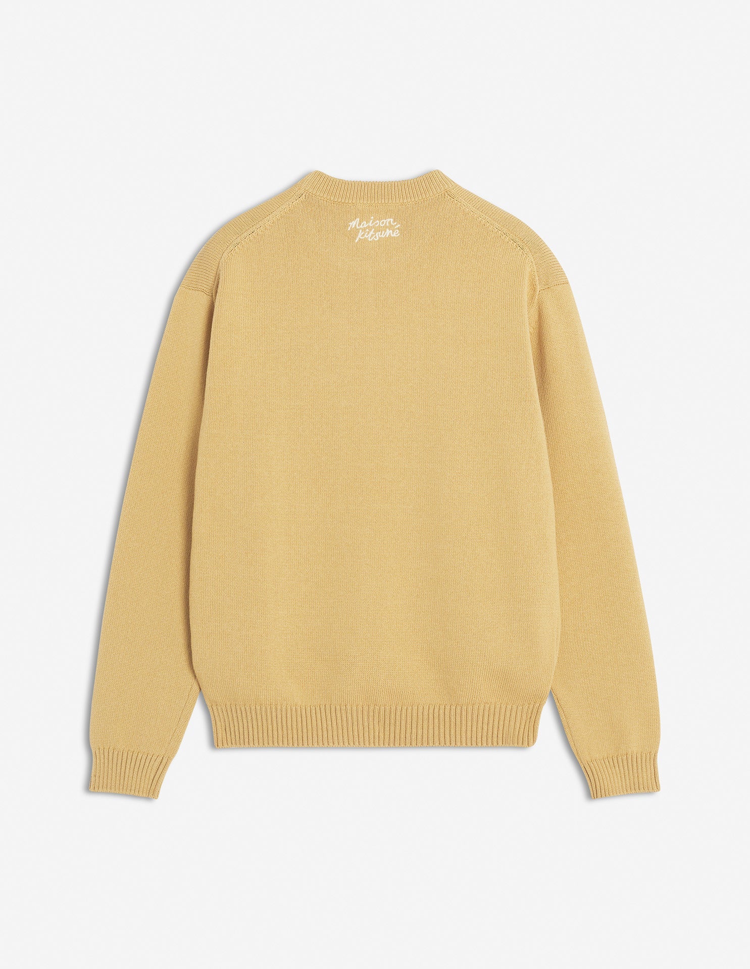 Long-sleeved knitted jumper - Cork