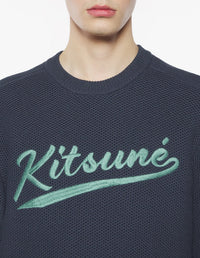 Jumper with embroidered logo - Iris Black