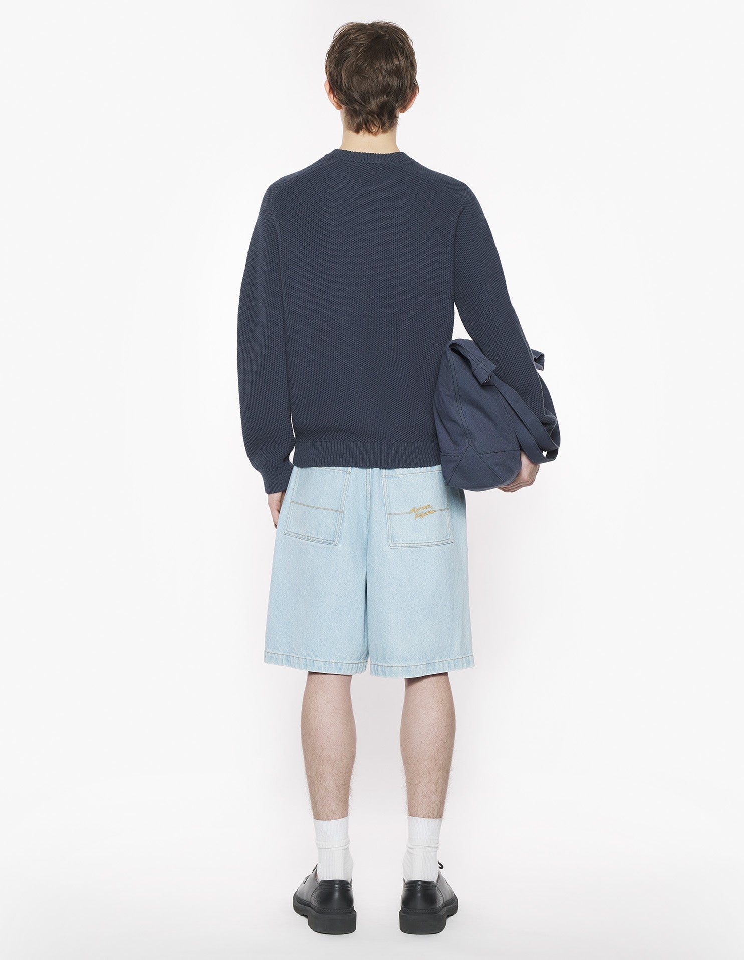 Pull avec logo brodé - Iris Black