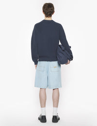 Jumper with embroidered logo - Iris Black