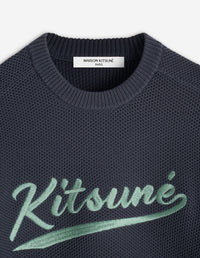 Pull avec logo brodé - Iris Black