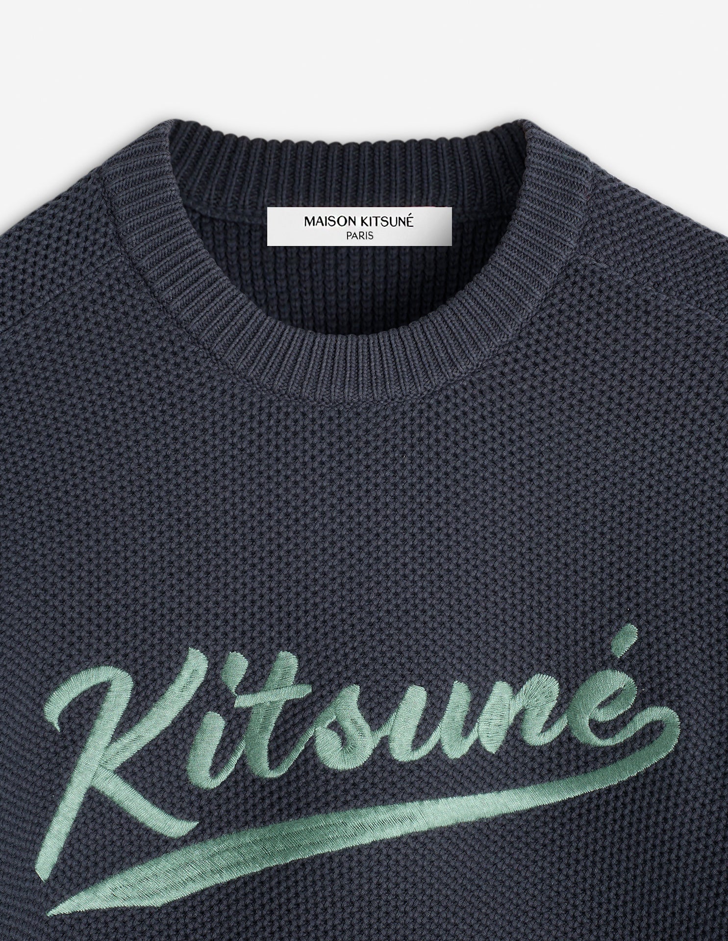 Pull avec logo brodé - Iris Black