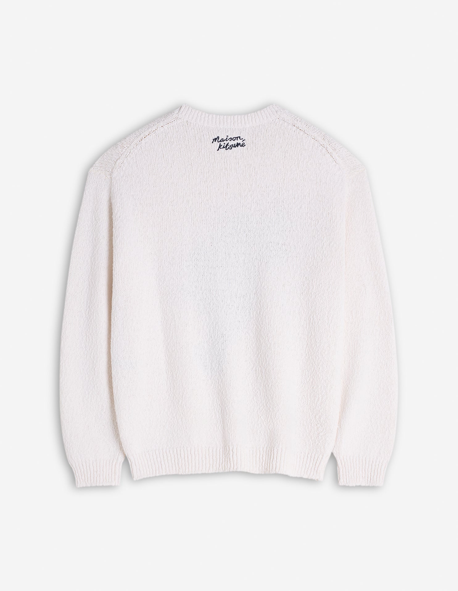 Abstract Daisy Intarsia Jumper - White