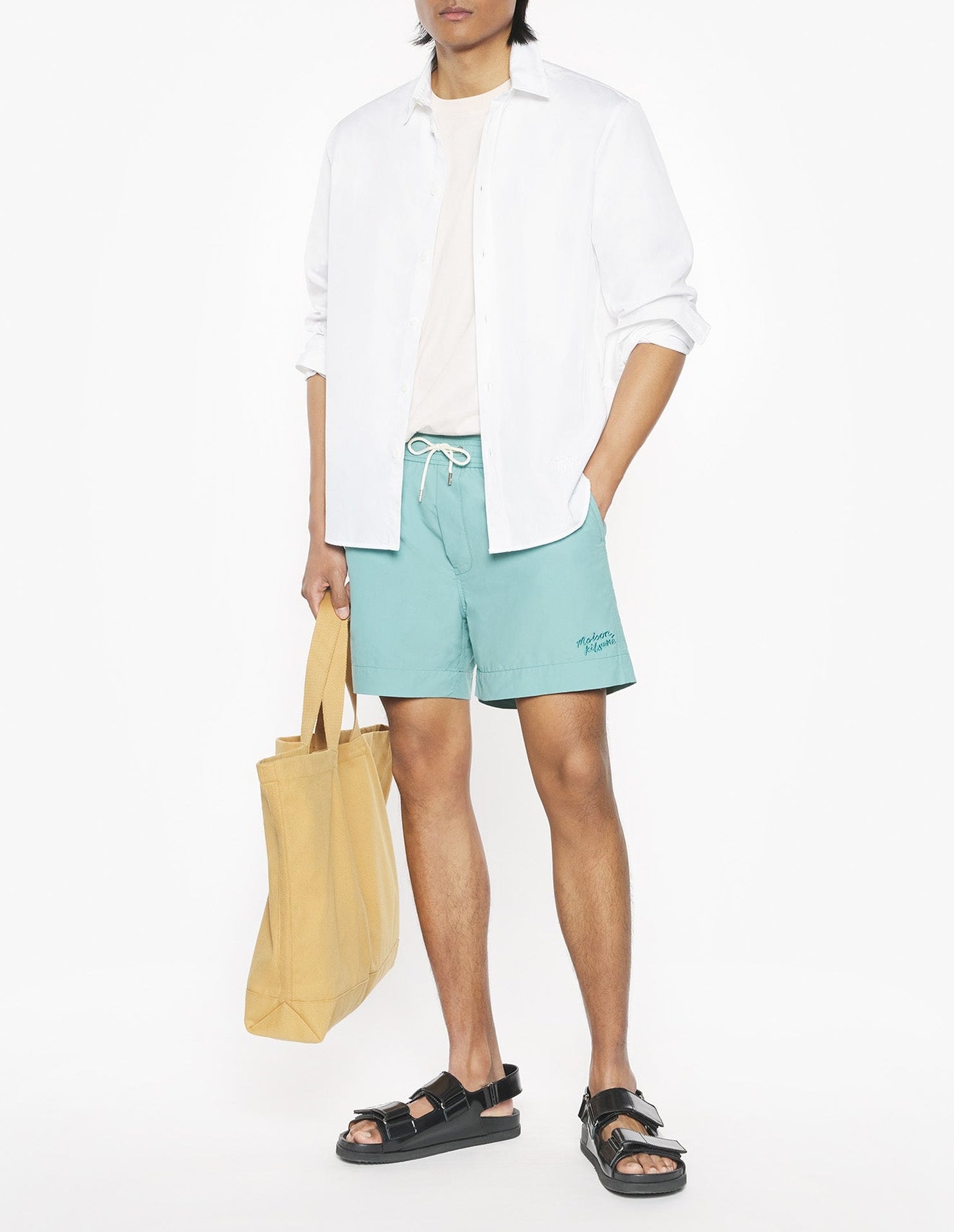 UV-resistant swimming shorts - Vert de Gris