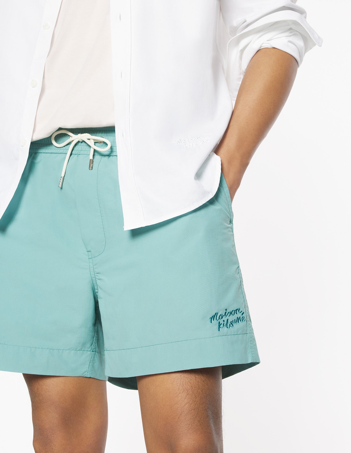 UV-resistant swimming shorts - Vert de Gris