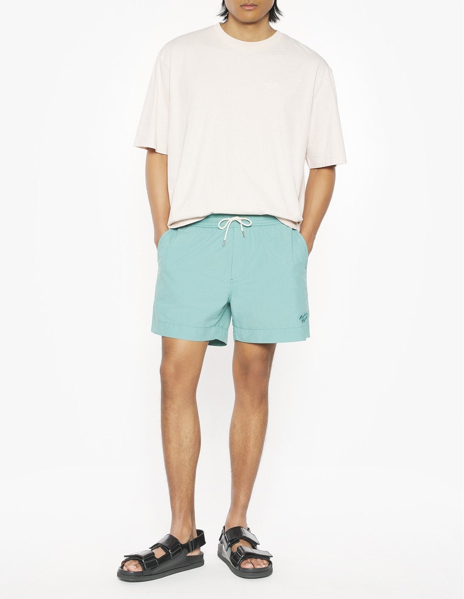 T-shirt oversize brodé - Warm Stone