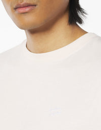 Oversized embroidered T-shirt - Warm Stone