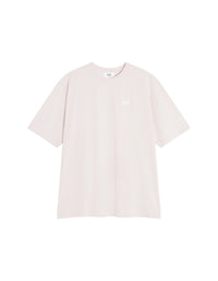 Oversized embroidered T-shirt - Warm Stone