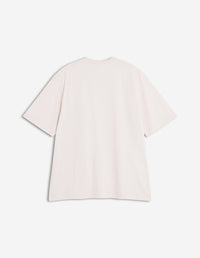 Oversized embroidered T-shirt - Warm Stone