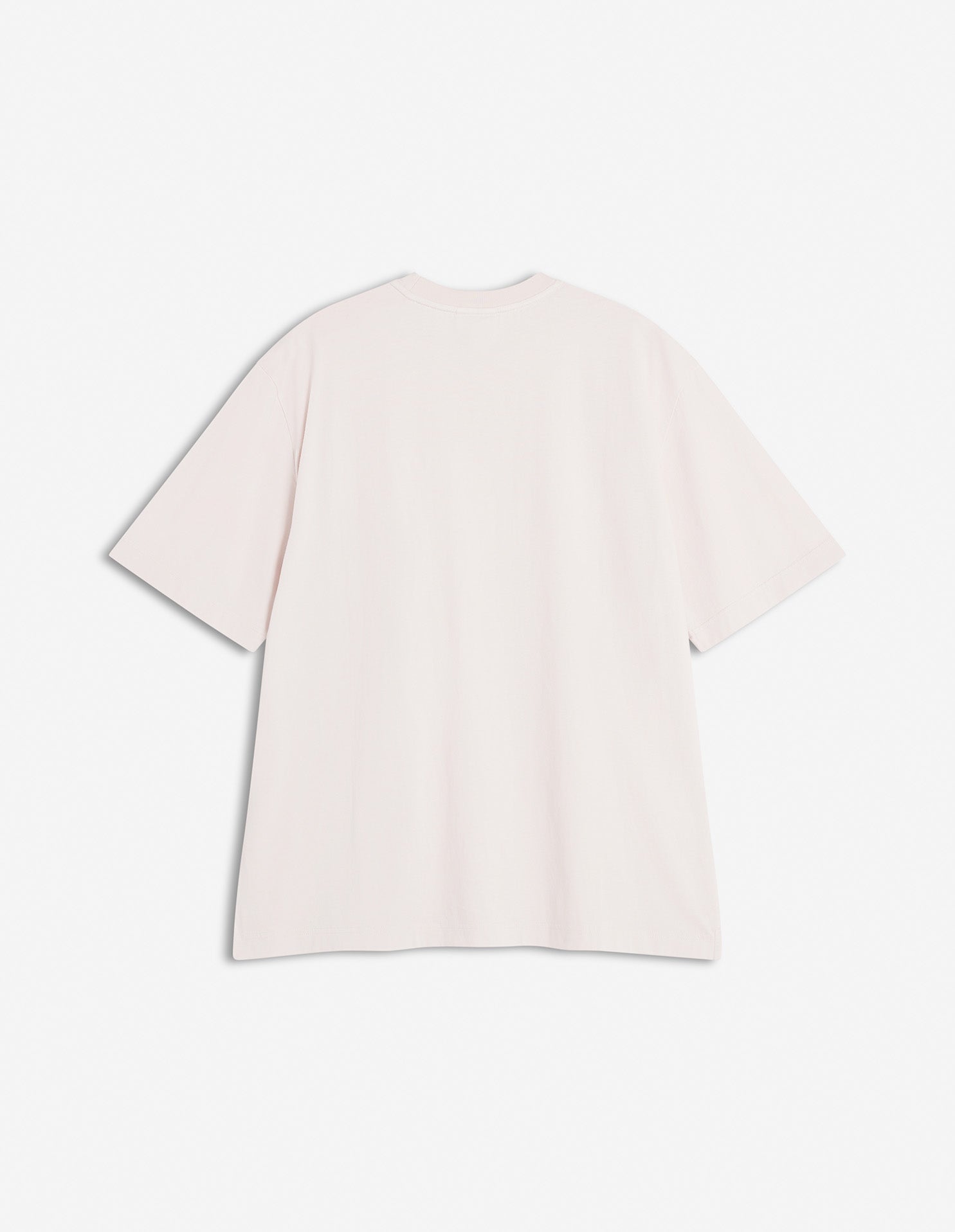 Oversized embroidered T-shirt - Warm Stone