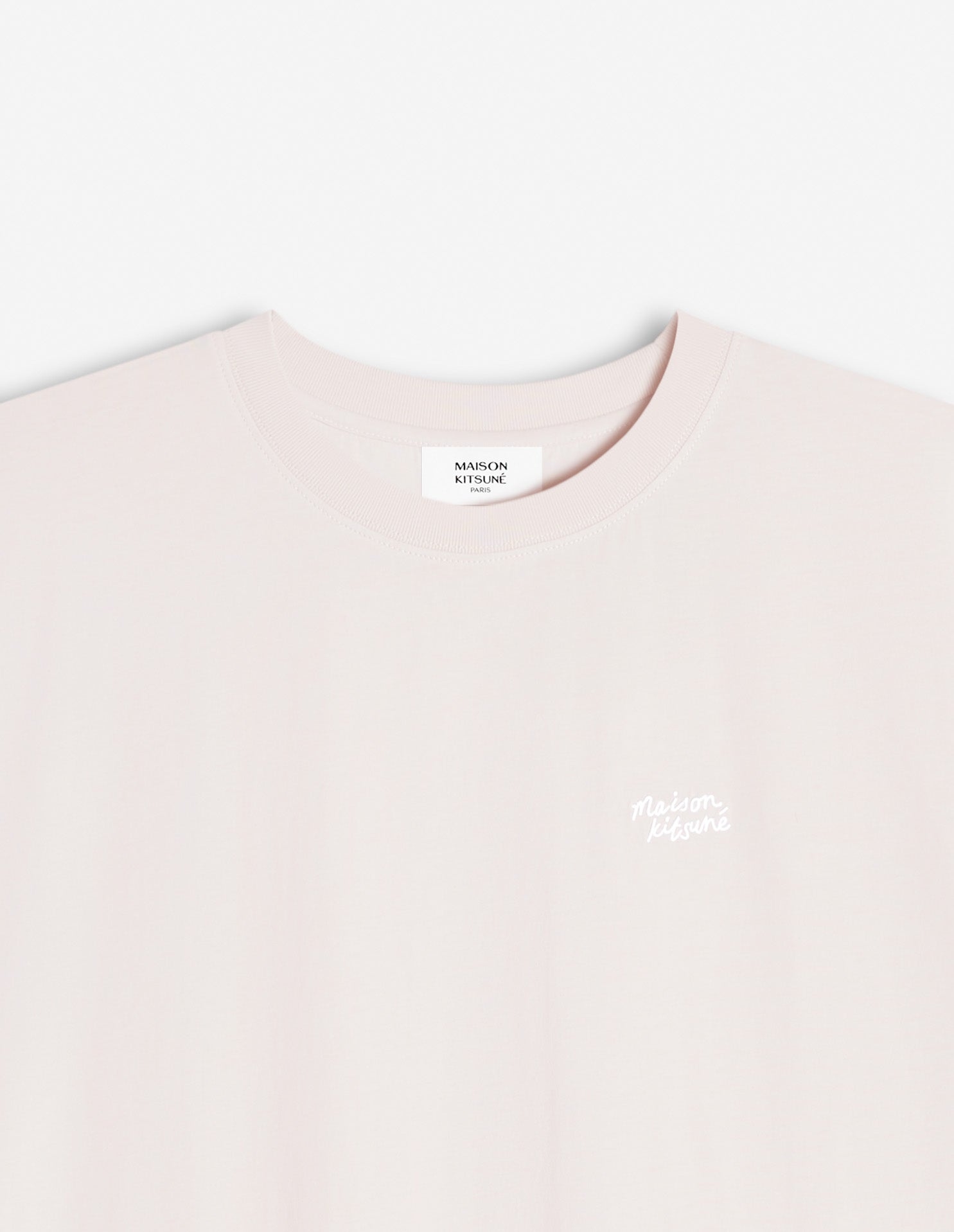 Oversized embroidered T-shirt - Warm Stone